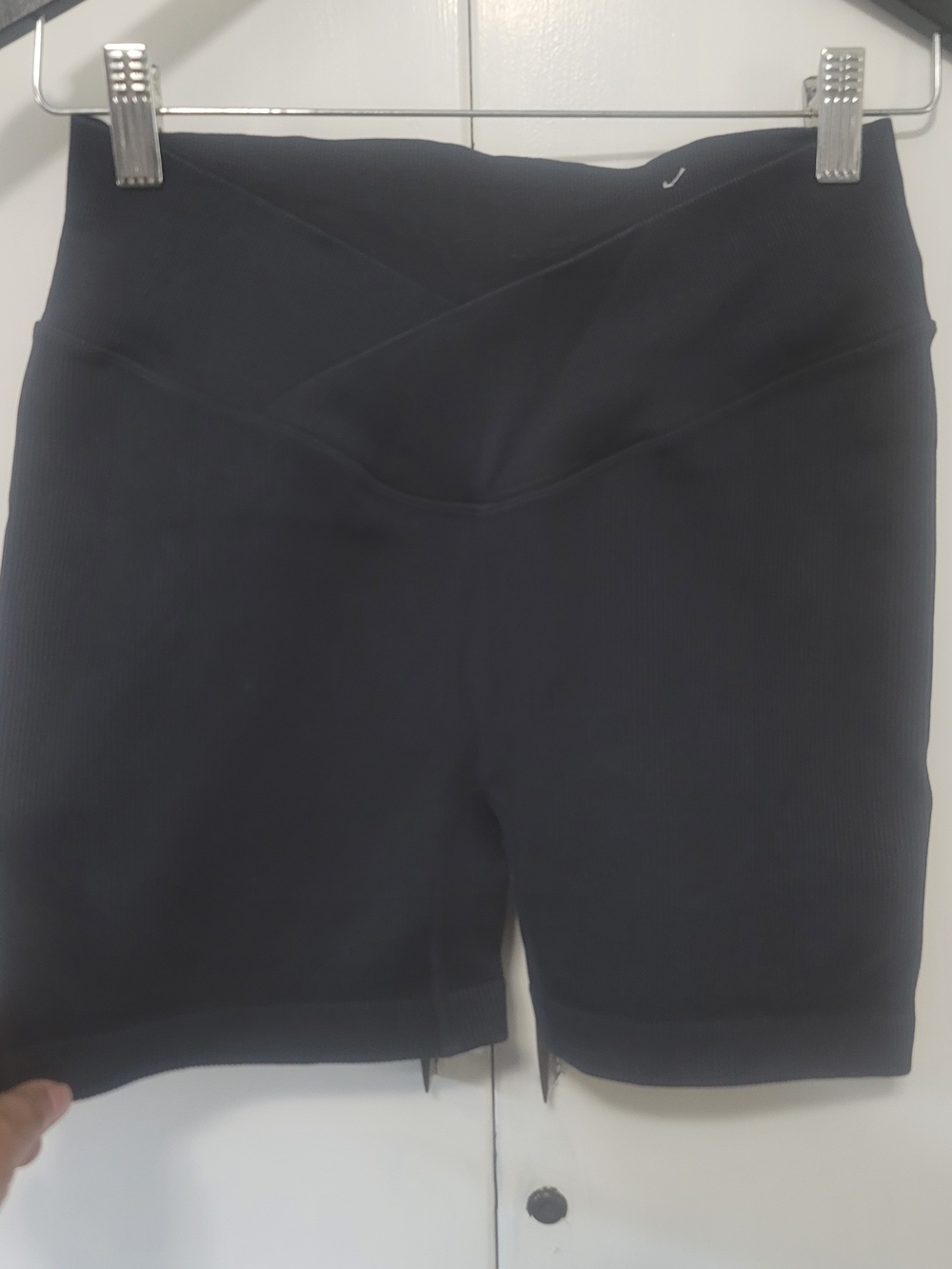JoyLab Black High-Rise Bike Shorts with V-Waistband